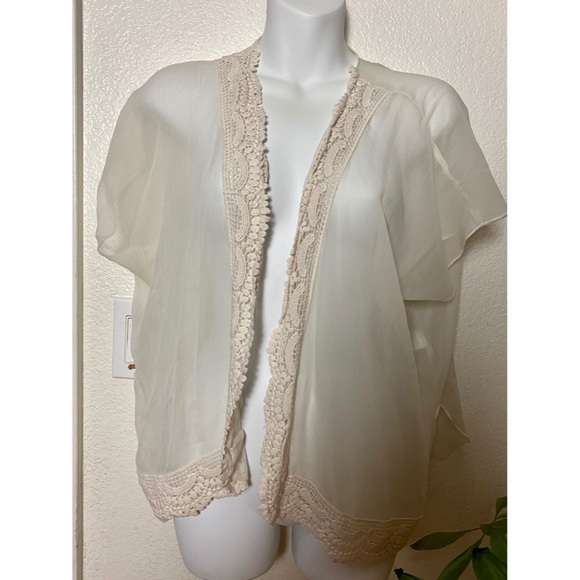 Band of Gypsies Lace Trim Cardigan